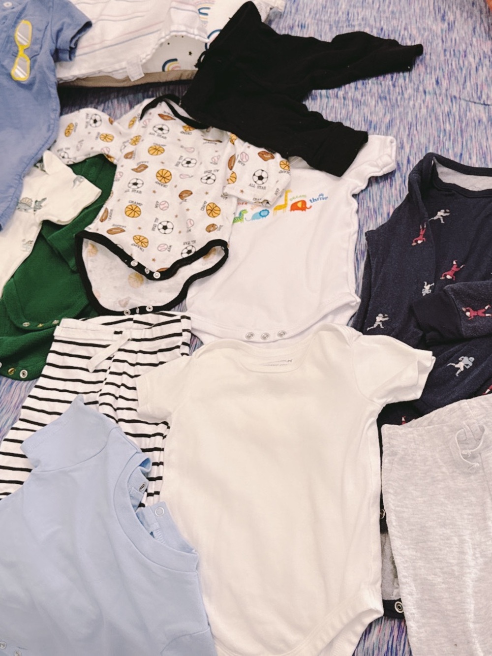 Read des. please Bundle of 16 baby clothing White Baby Bodysuit